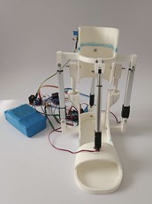 Prototype evolution of the Almaty ankle exoskeleton: a) initial V.1 prototype; b) improved and modular V.2 prototype