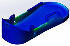 Static strain analysis of ankle exoskeleton