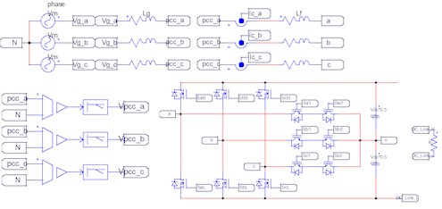 PSIM diagram with hardware LPF