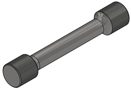 Samples made of 60Si2CrV steel: a) product drawing, b) 3D model of the sample; c) prepared galtels in the amount of 14 pieces