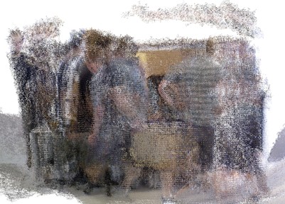 Reconstruction of the fr3/walking/xyz scene