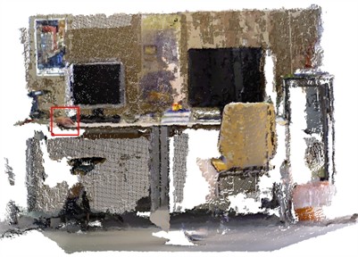 Reconstruction of the fr3/walking/xyz scene