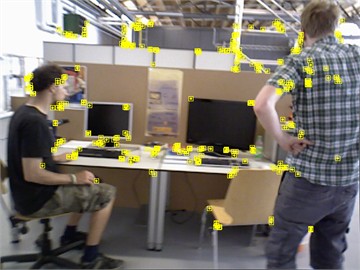 Filtering of dynamic feature points