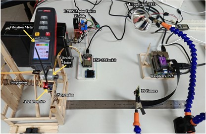 Actual setup. Image credit: Harold Harrison, UMS Faculty of Engineering Laboratory, 2024
