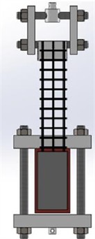 Double shear test sample and test fixture