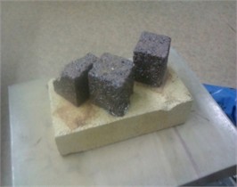Appearance of sample series “1 from 12.07” after testing at 1200 °C