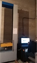 Photos of cube strength tests