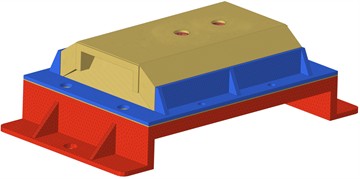 The external shape of the vibration isolator
