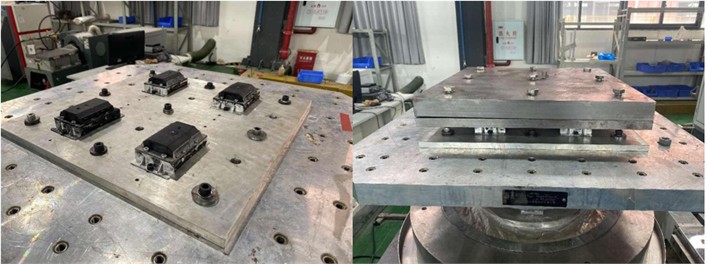 Vibration isolation performance test of the vibration isolator
