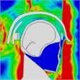 Pressure distribution of continuous lateral impact on the head when wearing a helmet