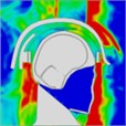 Pressure distribution of continuous lateral impact on the head when wearing a helmet