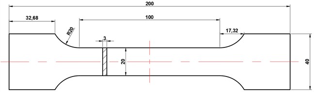 Specimen dimension scheme