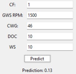 GUI based on the ε-SVR-T model