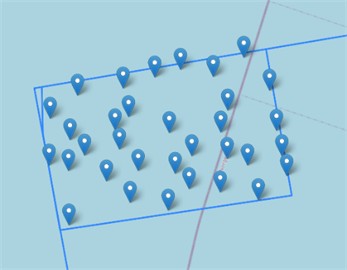 Map of optimized SR layout at Utsira Nord