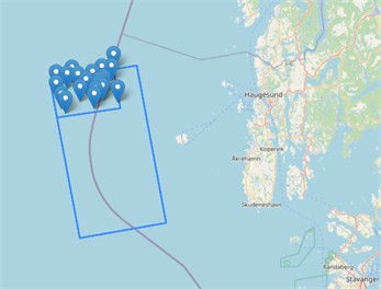 Map displaying the optimized MR locations for UN