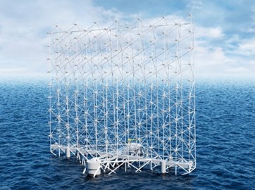 Digital rendering of the “Windcatcher” at sea [16]