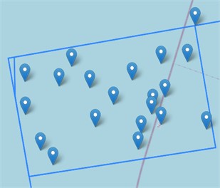 Map displaying the optimized MR locations for UN