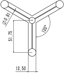 Physical model of wind farm (unit: m)