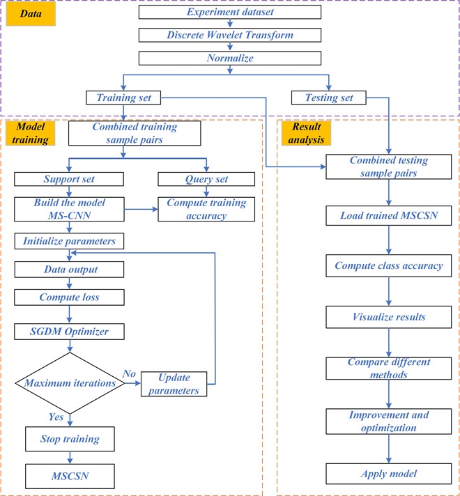 Diagnostic steps of the MSCSN method