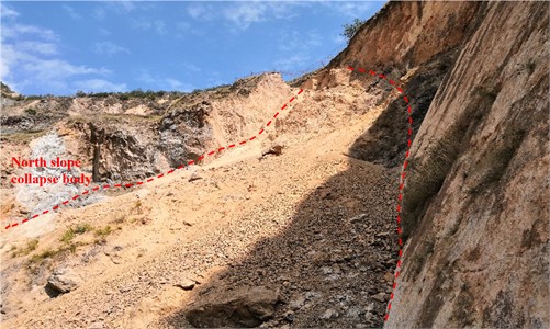 Dangerous rock mass group on the hillside.  Photo by Wang Feifei, Sichuan, China, July 5, 2023