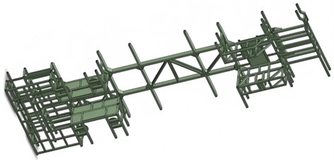 Model of chassis frame