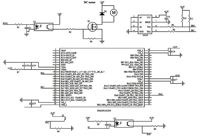 The main control circuit and physical picture of the collection end.  Photos by Yang Main, Fuling, Chongqing, May 2025