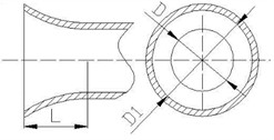 Three inlet port structures