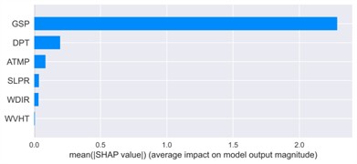 Mean absolute SHAP values for feature importance
