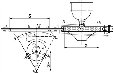 Kinematic diagram of pump