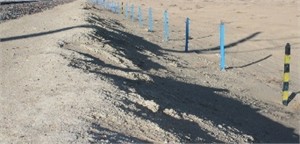 Installation of Geomats on the Slope at Qorlitog’-Kiyikli Section. Photos were taken  by the article’s author A. Sh. Uralov during field research on the Bukhara-Miskin  railway line (Qorlitog’-Kiyikli section) in November 2024