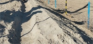 Installation of Geomats on the Slope at Qorlitog’-Kiyikli Section. Photos were taken  by the article’s author A. Sh. Uralov during field research on the Bukhara-Miskin  railway line (Qorlitog’-Kiyikli section) in November 2024