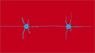 Development status of double-hole blasting cracks