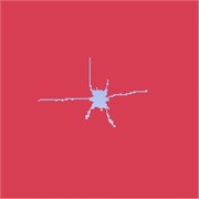 Development of single-hole blasting cracks