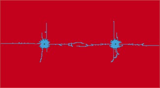 Development status of double-hole blasting cracks