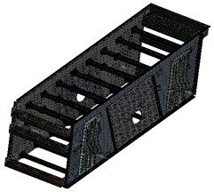 The division of the finite element mesh