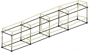 Test results of the first four – order modal shapes