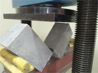 Test scheme of the sample. Photo taken by Bakhtiyor Maksud Ugli at the Namangan State Technical University Laboratory, April 2025