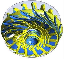 Distribution of the rotating vortex