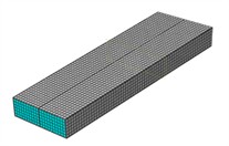 Finite element models of the concrete-filled steel tube specimen and the concrete column