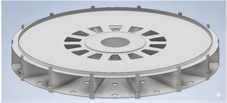 Three-dimensional model of rotor spider structure [12]