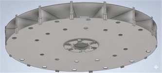 Three-dimensional model of rotor spider structure [12]