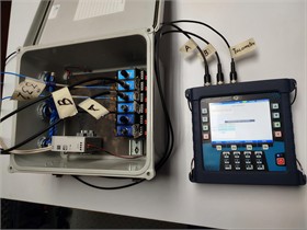 Vibration measurement equipment [9]. Photographs were taken in  the FAPCO QAQC laboratory by P. Hernandez on September 5, 2022
