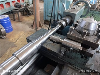 16K20 model lathe (photo taken by the authors at the Technopark Research Laboratory,  Fergana State Technical University, June 2025)