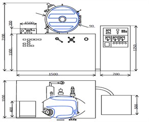 General view of the UVN-75-1 vacuum unit