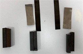 The starting materials for the study are AISI 1015, AISI 321 steel foil, carbon fiber  and sodium tetroborate (borax). Photo taken by the authors in the laboratory  of the Almalyk Branch of NUST MISIS, 2025