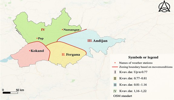 Road zoning map based on the level of road traffic safety