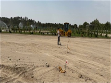 Determination of the calculated parameters of sandy soils in the field before the effect of vibration