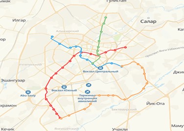 Stations where roads entering the city can be connected to the metro
