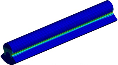 Finite element results of the optimized eccentric exciter under the maximum rotational speed