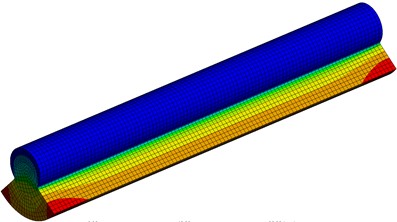 Finite element results of the optimized eccentric exciter under the maximum rotational speed